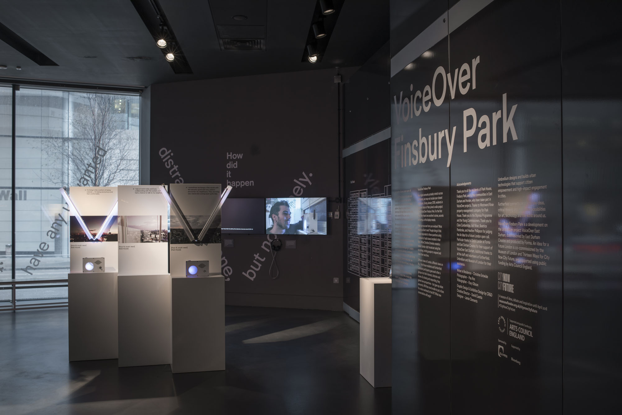VoiceOver Finsbury Park exhibited in Museum of London
